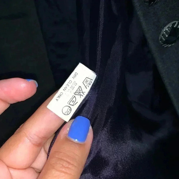 Women's Dig Wah Korean Style Casual Striped sleeves wool Blazer button up XL - Picture 3 of 11